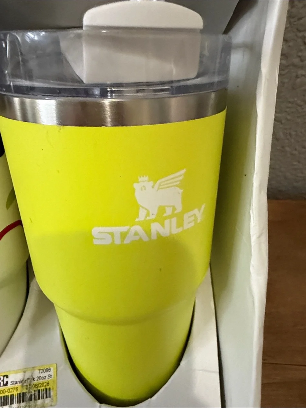 Stanley Quencher H2.0 2-Pack Tumbler Set - White Confetti & Lime 20oz - Picture 4 of 4